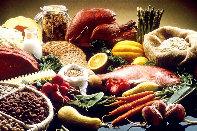 Healthy food with vitamins for good eyesight