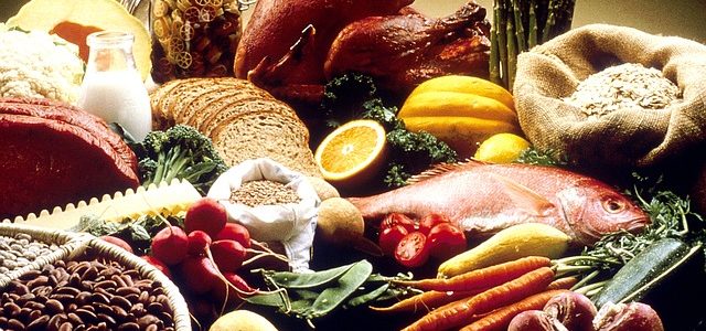 Healthy food with vitamins for good eyesight